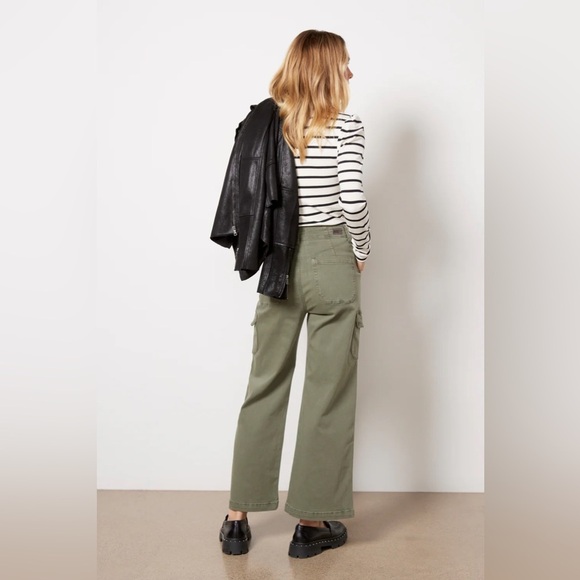 *NWT* PAIGE Carly With Cargo Pockets - Vintage Ivy Green - Picture 3 of 8